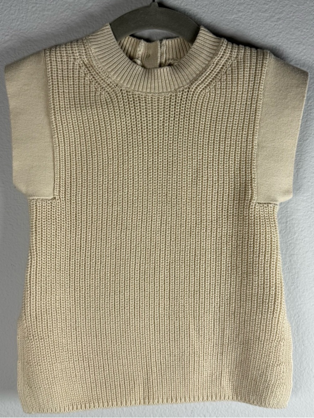 Banana Republic Baby Cream Knit Button-Back Sweater